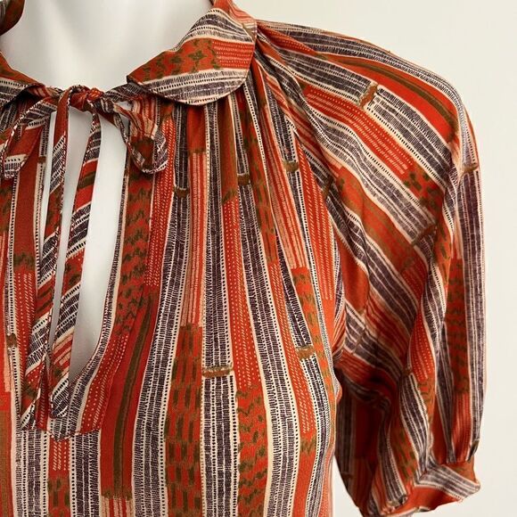 Vintage 70’s Missoni Silk Signature Front Strap Dress Size S / excellent - Picture 6 of 8